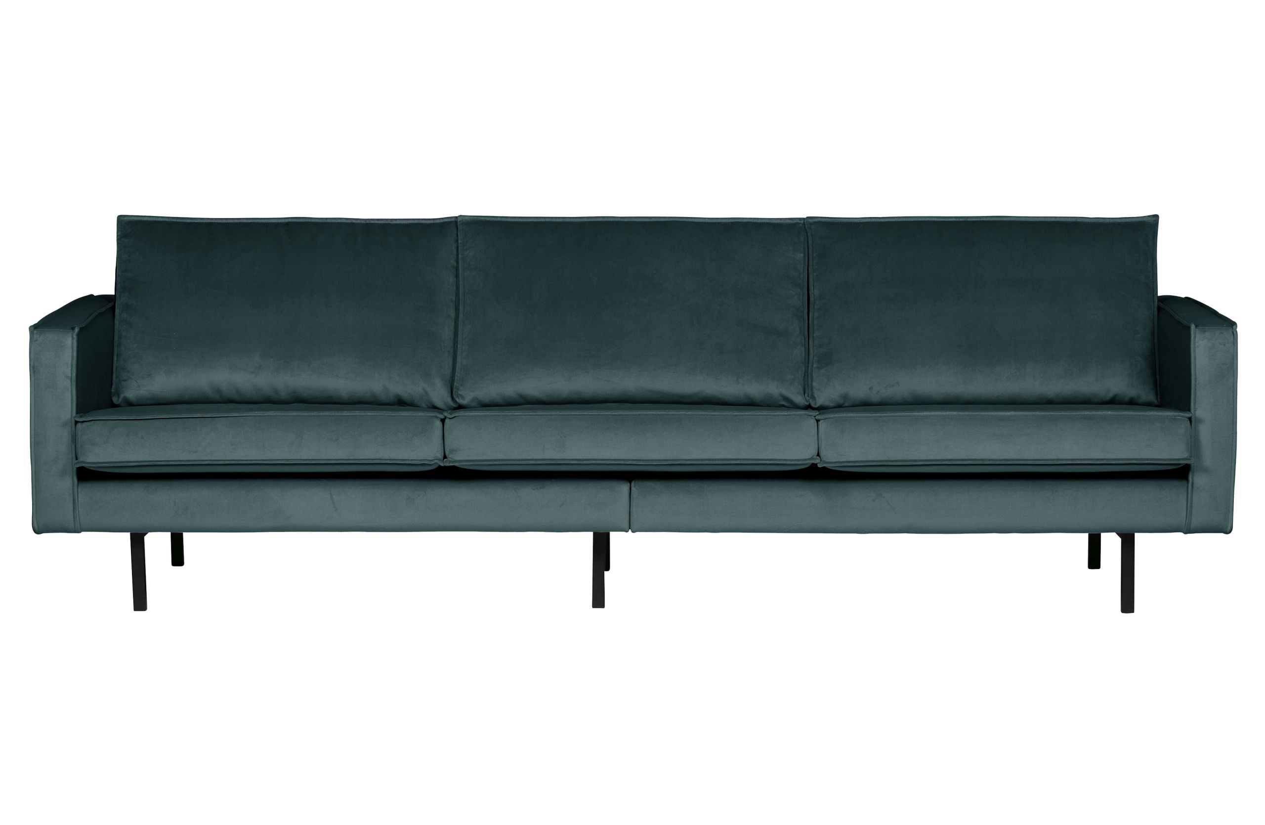 Retro Samtsofa Rodeo 3-Sitzer Teal