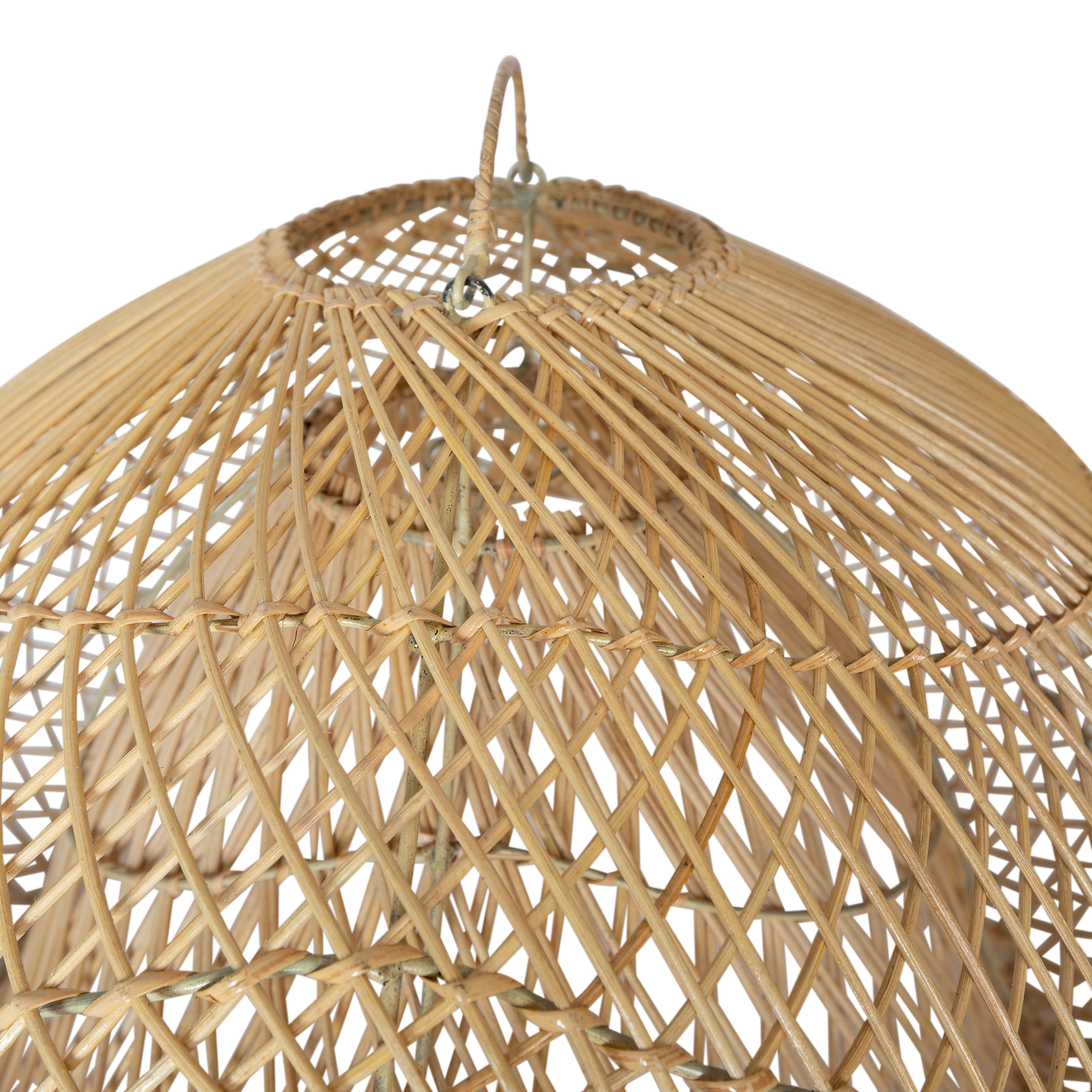 Lampenschirm Boho Organic Rattan Webbing