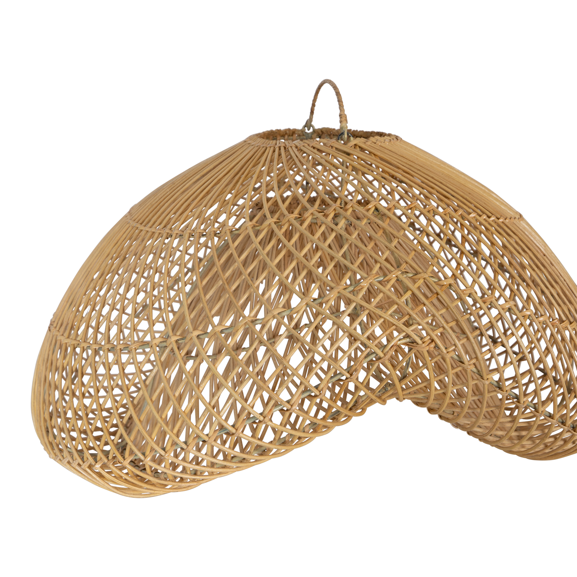 Lampenschirm Boho Organic Rattan Webbing