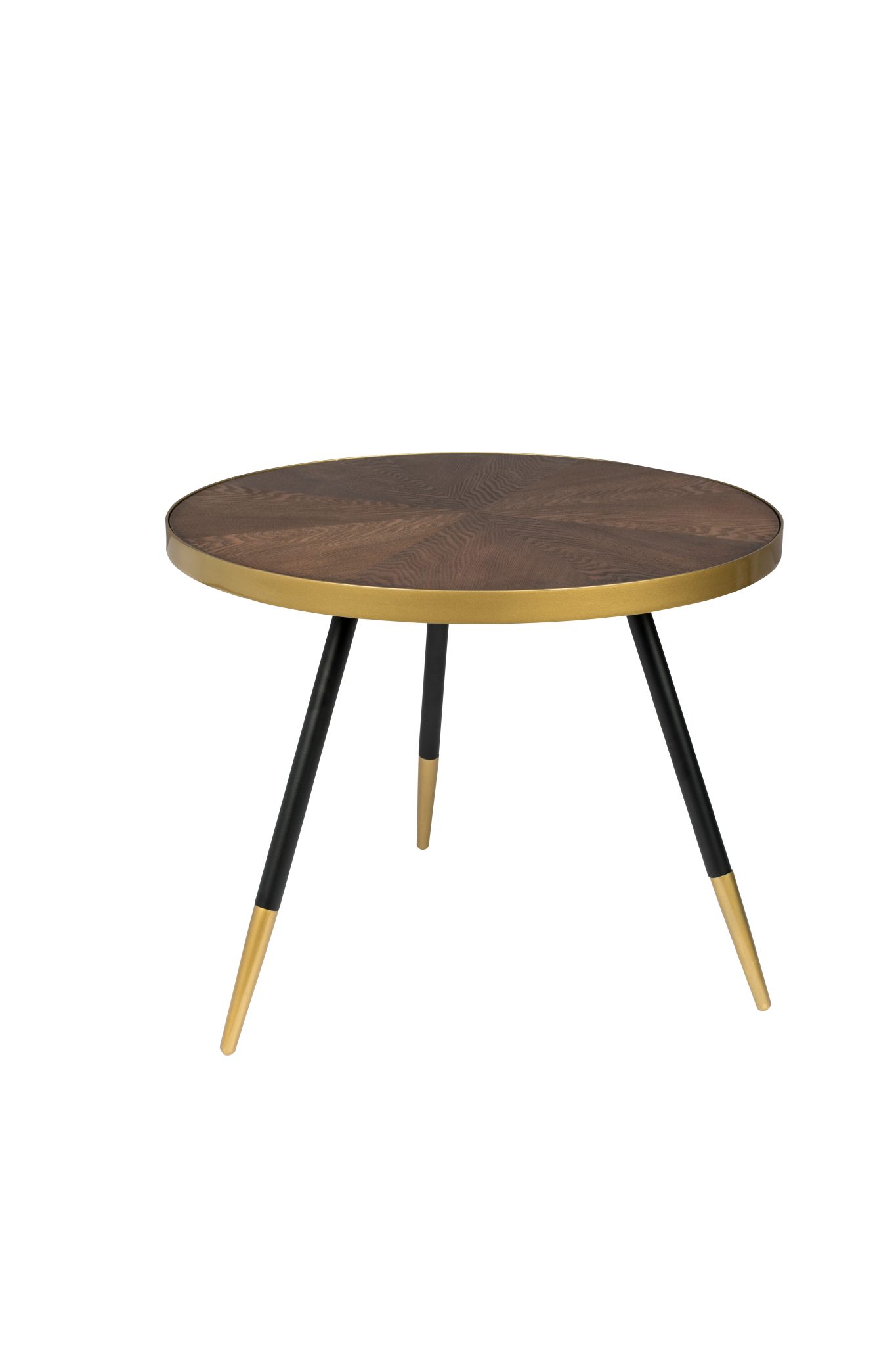 Retro Couchtisch Denise Beistelltisch Coffe Table Messing Brass Ø 60