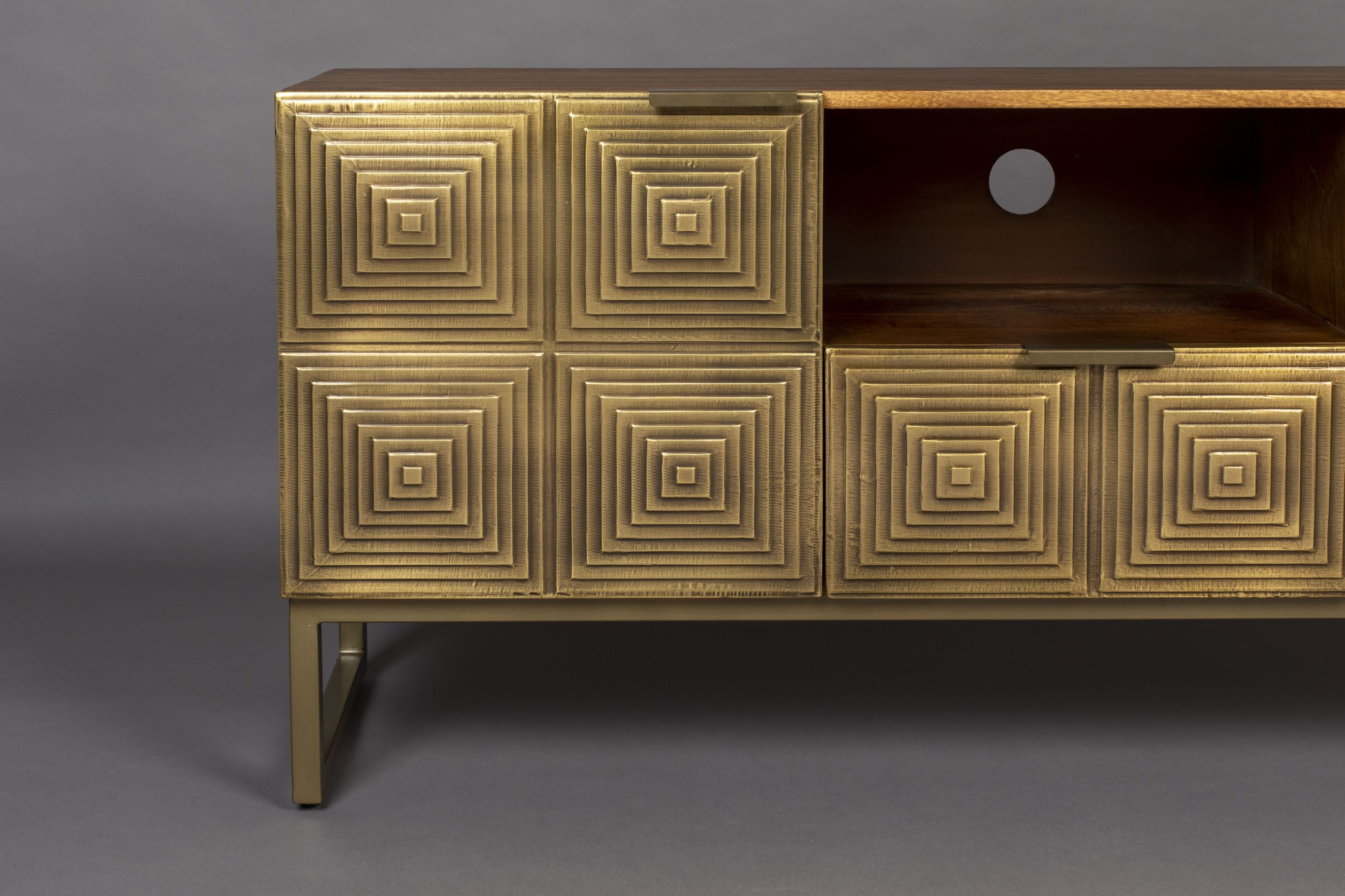 Sideboard TV-Board Volan Gold Art Deco 135 cm