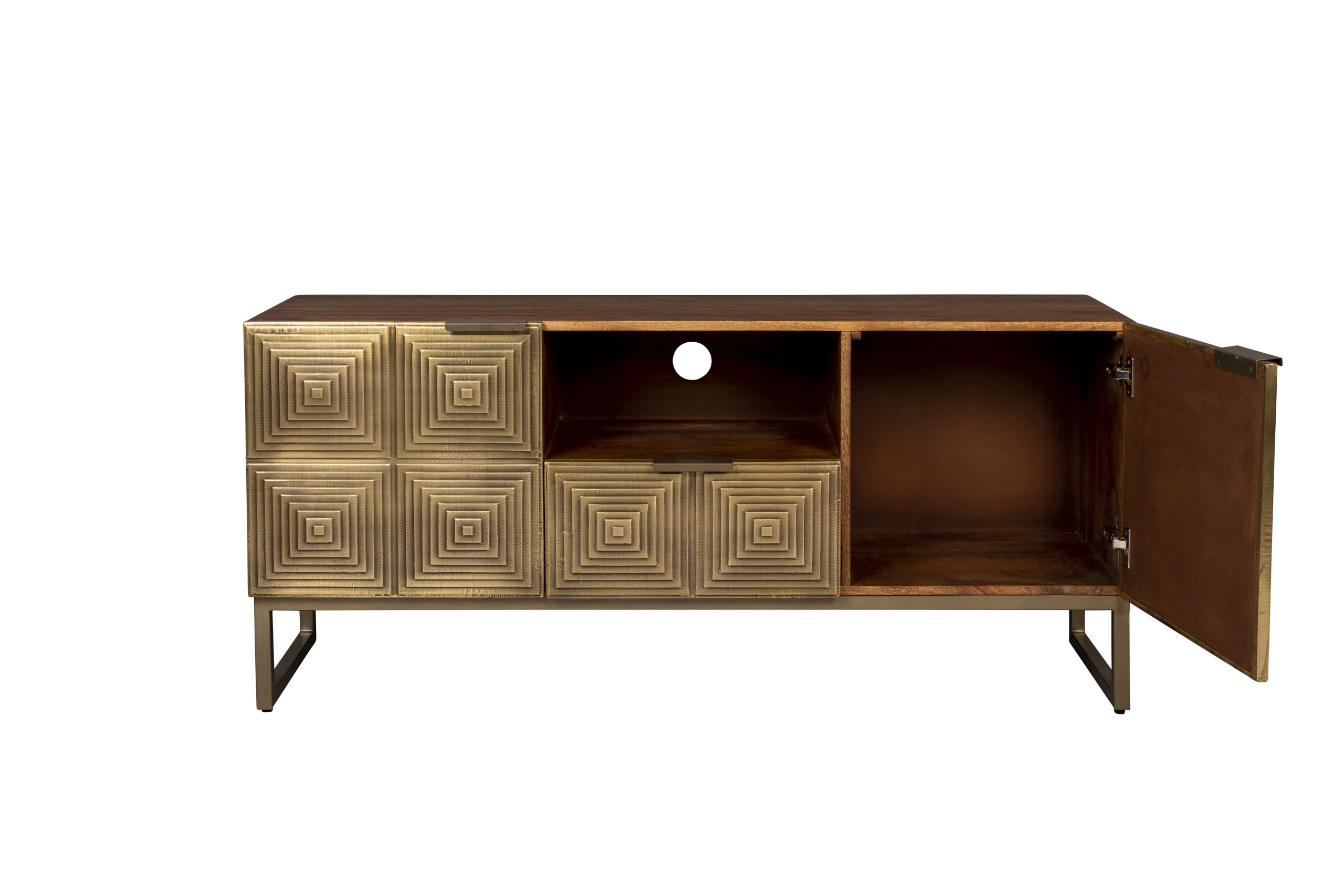 Sideboard TV-Board Volan Gold Art Deco 135 cm